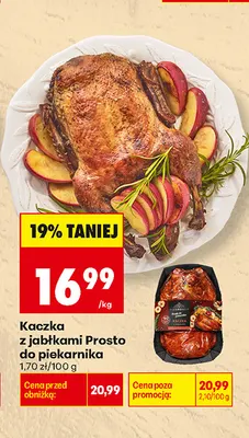 Kaczka z jabłkami Prosto do piekarnika promocja w Biedronka