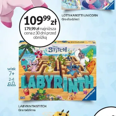 Gra rodzinna Ravensburger Labyrinth Stitch promocja w Empik