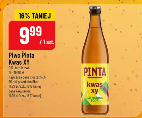 Piwo Pinta Kwas XY promocja w POLOmarket