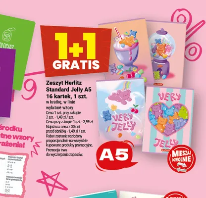 Zeszyt Herlitz Standard Jelly A5 16 kartek promocja w Twój Market