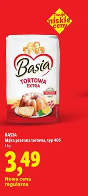 Mąka pszenna tortowa typ 405 Basia promocja w Lidl