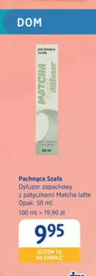 Dyfuzor zapachowy z patyczkami Matcha latte Pachnąca Szafa promocja w Drogerie DM