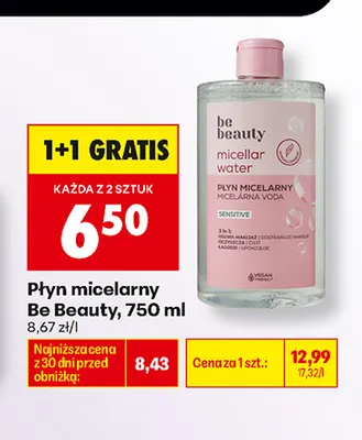 Płyn micelarny Be Beauty promocja w Biedronka