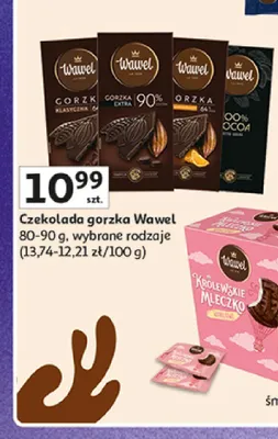 Czekolada gorzka Wawel promocja w Auchan