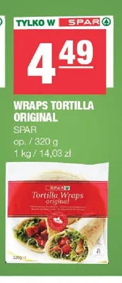 Wraps tortilla original SPAR promocja w SPAR
