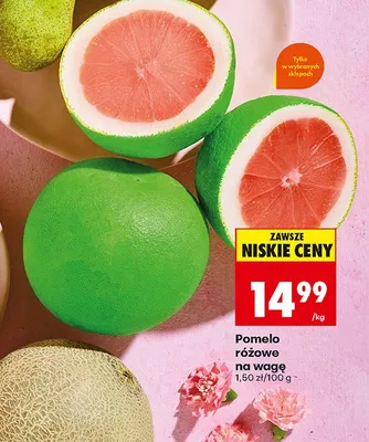 Pomelo różowe na wagę promocja w Biedronka