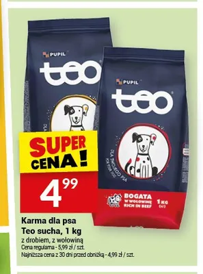 Karma dla psa Teo sucha promocja w Twój Market