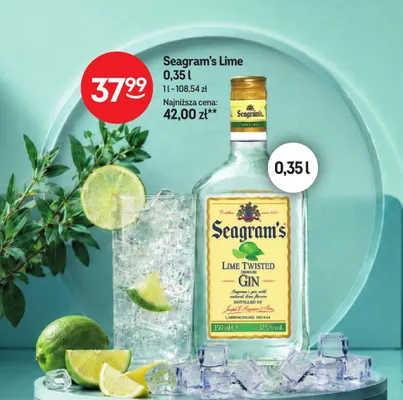 Gin Seagram's Lime promocja w Żabka