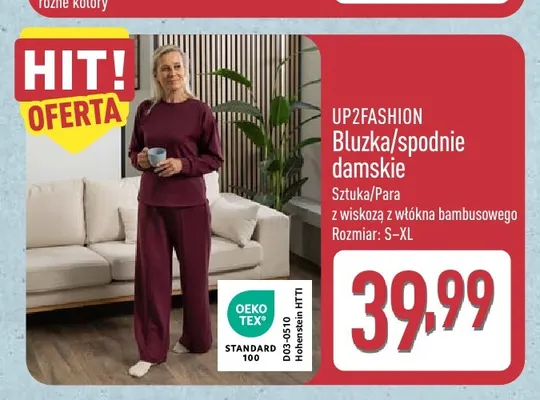 Spodnie damskie UP2FASHION promocja w Aldi