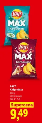 Chipsy Lay's MAX Karbowane Gyros promocja w Lidl