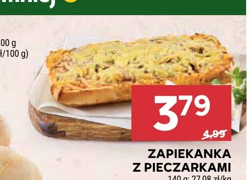 Zapiekanka z pieczarkami promocja w Stokrotka