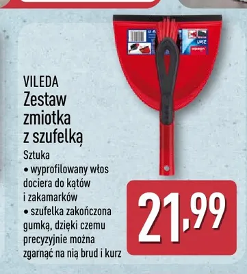 Zestaw zmiotka z szufelką Vileda promocja w Aldi