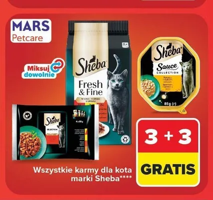 Karma dla kota Sheba Fresh & Fine promocja w Carrefour