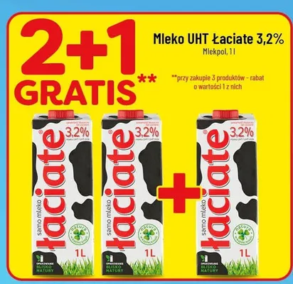 Mleko UHT Łaciate 3,2% promocja w POLOmarket