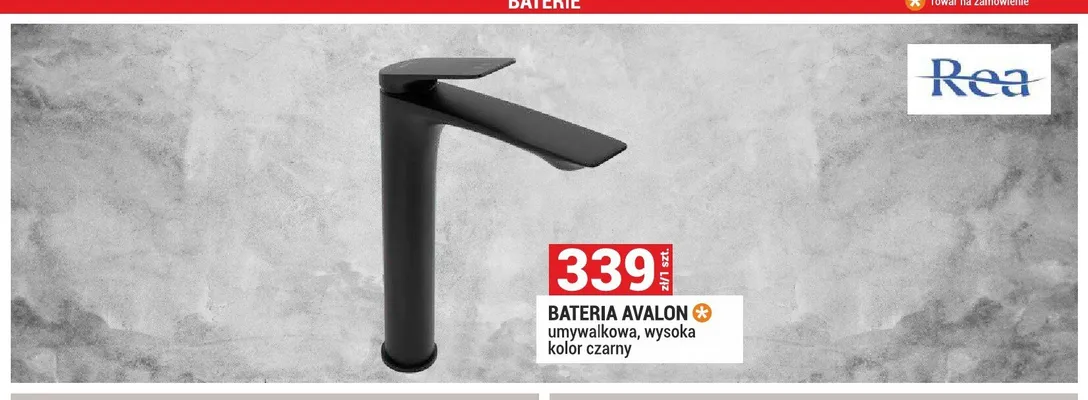 Bateria umywalkowa Rea Avalon wysoka promocja w Merkury Market