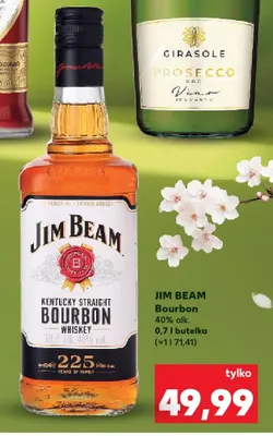 Bourbon Jim Beam 40% alk. promocja w Kaufland