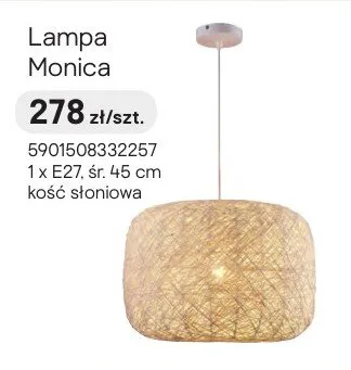Lampa Monica 1 x E27 śr. 45cm kość słoniowa promocja w Castorama
