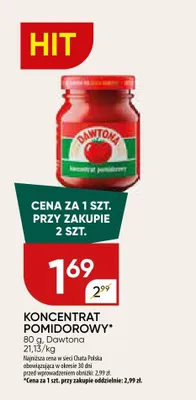 KONCENTRAT POMIDOROWY promocja w Chata Polska