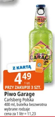 Piwo Garage promocja w Leclerc