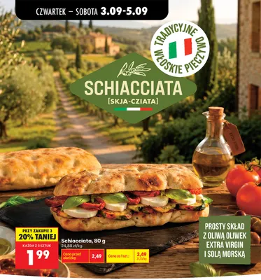 Schiacciata promocja w Biedronka