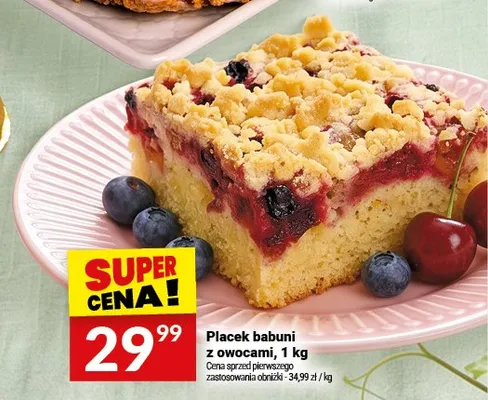 Placek babuni z owocami promocja w Twój Market