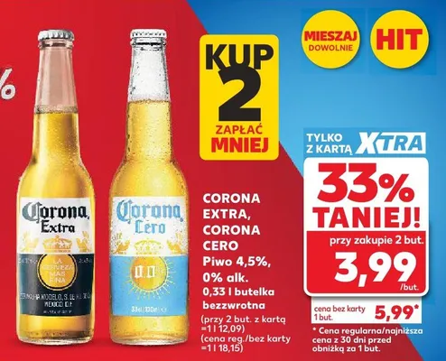 Piwo Corona Extra promocja w Kaufland