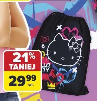 Worek CoolPack Vert Hello Kitty promocja w Carrefour