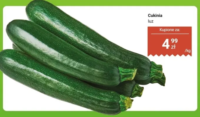Cukinia luz promocja w Dino