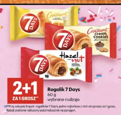 Rogalik 7 Days Croissant promocja w Delikatesy Centrum