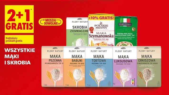 Mąka Szymanowska pszenna Typ 480 Polskie Młyny promocja w Biedronka