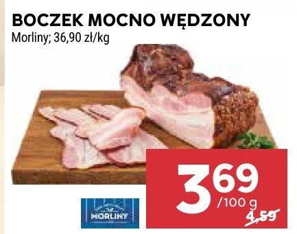 Boczek mocno wędzony promocja w Stokrotka
