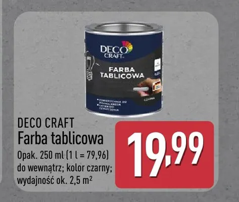 Farba tablicowa Deco Craft promocja w Aldi
