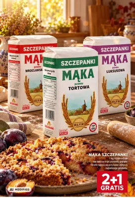 Mąka Szczepanki pszenna luksusowa typ 550 promocja w Stokrotka