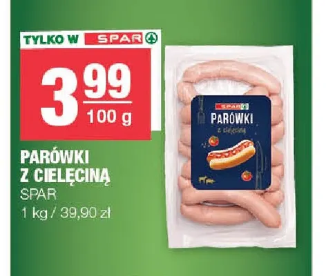 Parówki z cielęciną Spar promocja w SPAR