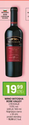 Wino Witosha Rose Valley czerwone słodkie promocja w Twój Market