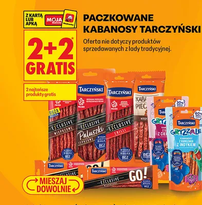 Kabanosy Paluszki Tarczyński promocja w Biedronka