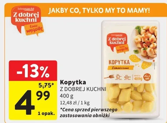 Kopytka promocja w Intermarche