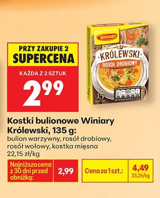 Kostki bulionowe, różne rodzaje promocja w Biedronka