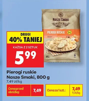 Pierogi ruskie Nasze Smaki promocja w Biedronka
