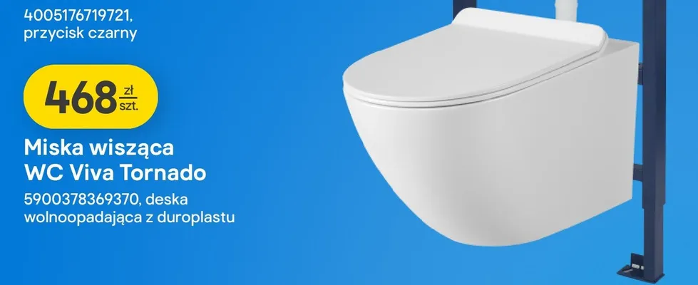 Miska wisząca WC Viva Tornado promocja w Castorama