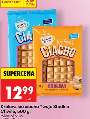 Królewskie ciacho Twoje Słodkie Chwile chałwa promocja w Biedronka