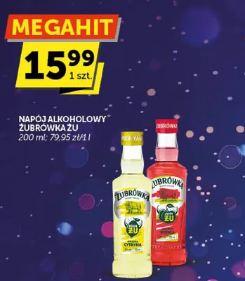 Napój alkoholowy Żubrówka ZU promocja w ABC
