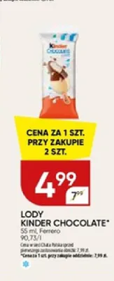 Lody Kinder Chocolate promocja w Chata Polska