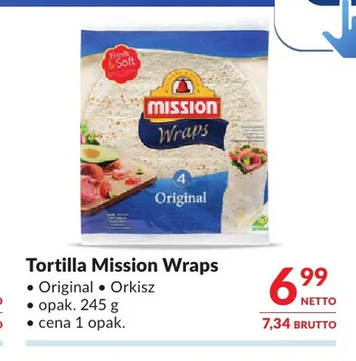 Tortilla Mission Wraps Original promocja w Makro