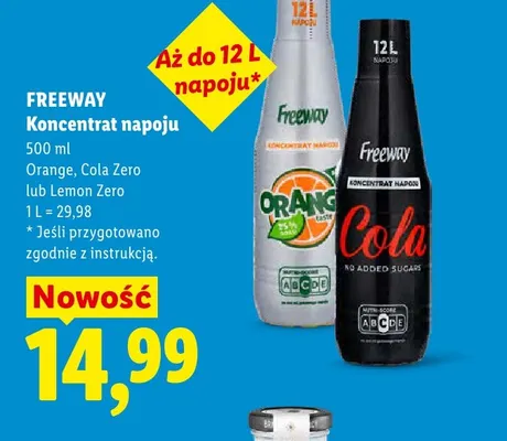 Koncentrat napoju Freeway Orange promocja w Lidl