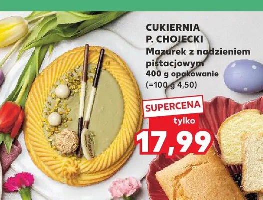 Mazurek z nadzieniem pistacjowym promocja w Kaufland
