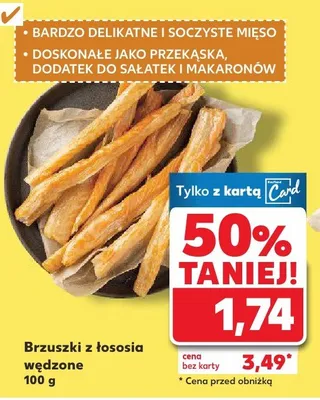 Brzuszki z łososia wędzone promocja w Kaufland