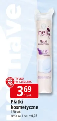 Płatki kosmetyczne inell promocja w Leclerc