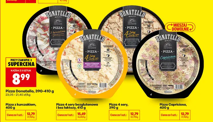 Pizza Capriciosa Donatello promocja w Biedronka