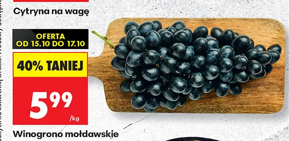 Winogrono mołdawskie promocja w Biedronka
